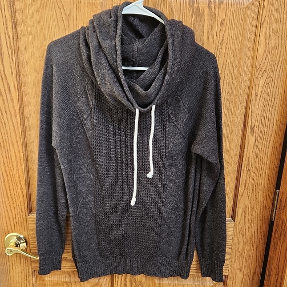 Charlotte Russe Sweaters - Charlotte Russe Dark Gray Cowl Neck Sweater